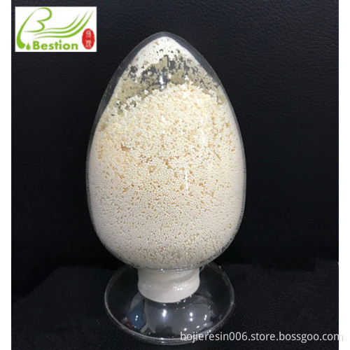 Special chelating resin for removal copper